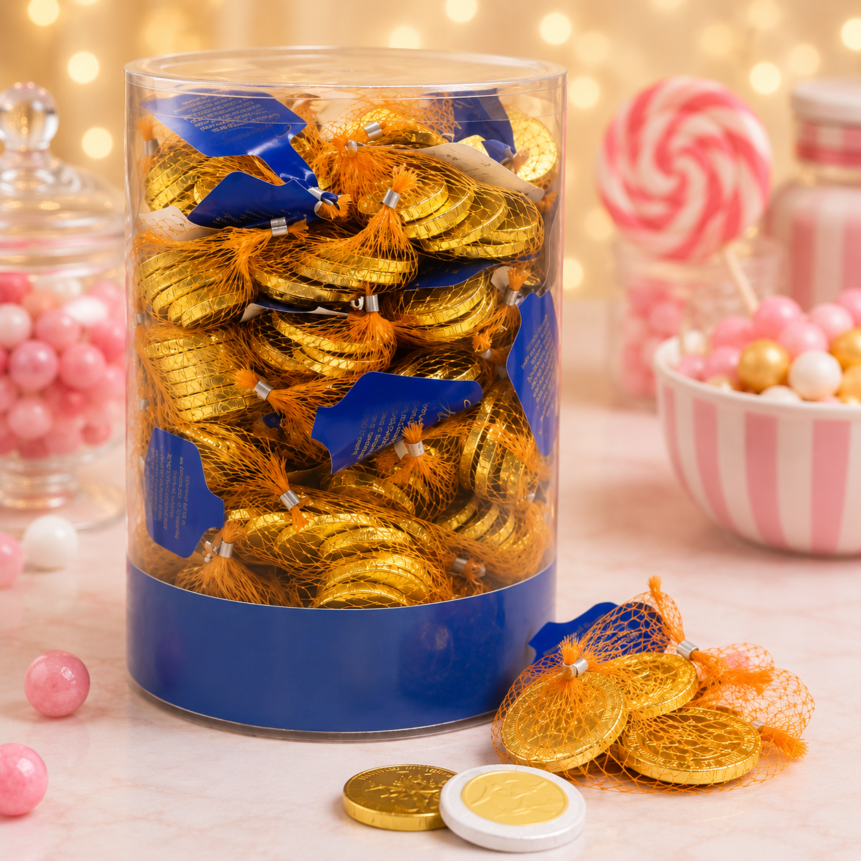 Pièces en chocolat au lait