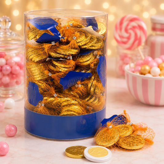 Pièces en chocolat au lait